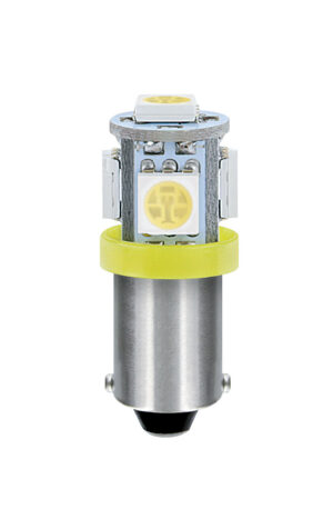 24/28V Led Series - 5 SMD x 1 chip - (T4W) - BA9s - 20 pz  - Scatola - Arancio - Doppia polarità