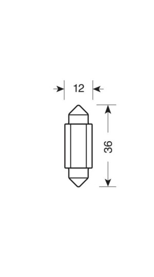 9/32V Led Series 2 SMD x 1 chip - 12x36 mm - SV8,5-8 - 20 pz  - Scatola - Blu - Doppia polarità - Resistenza incorporata - immagine 3