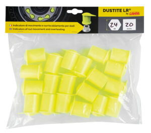 Dustite LR®, indicatori di serraggio per dado ruota con cappuccio antipolvere, set 20 pz - 24 mm - Giallo fluo - immagine 3