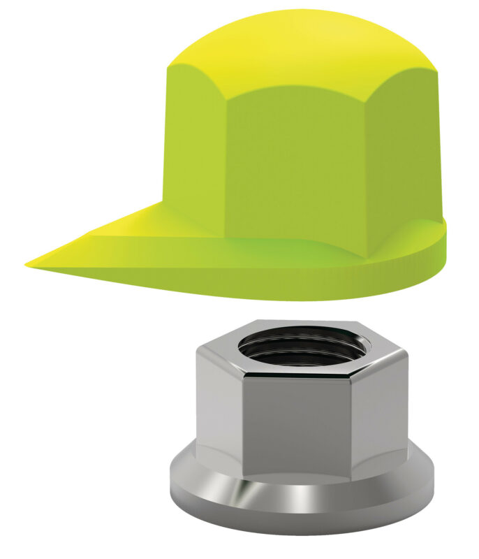 Dustite®, indicatori di serraggio per dado ruota con cappuccio antipolvere, set 20 pz - 30 mm - Giallo fluo - immagine 3