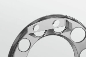 Anello coprimozzo in acciaio inox, per cerchi in lega - immagine 3