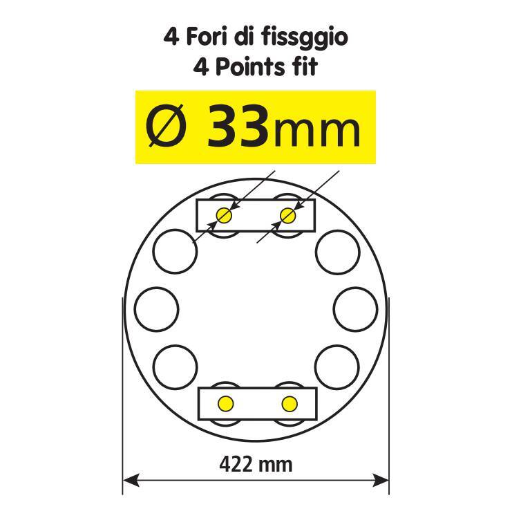 Coprimozzo in acciaio inox, per cerchi in lega - immagine 3