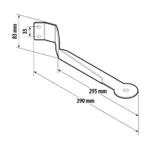 Staffa per antenna CB, versione corta - compatibile per  Scania G Serie 7 - New Generation (01/18>) -  Scania L Serie 7 - New Generation (01/18>) -  Scania P Serie 7 - New Generation (01/18>) -  Scania XT Serie 7 - New Generation (01/18>) -  Scania R Serie 7 - New Generation (11/16>) -  Scania S Serie 7 - New Generation (11/16>) - immagine 4
