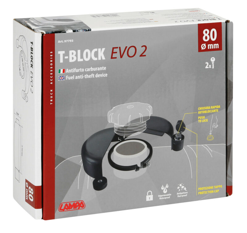 T-Block Evo 2 - Blindatura Antifurto per Tappo Carburante - Ø 80 mm - immagine 5