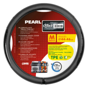 Pearl Black, coprivolante in Skeentex - M - Ø 44/46 cm