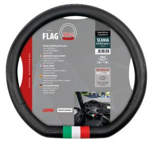 Flag Italia, coprivolante su misura in Skeentex - compatibile per - Scania G/P/R/S Serie 7 (11/2016>)