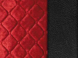 Lolita, coprisedile in Skeentex e poliestere - Nero/Rosso