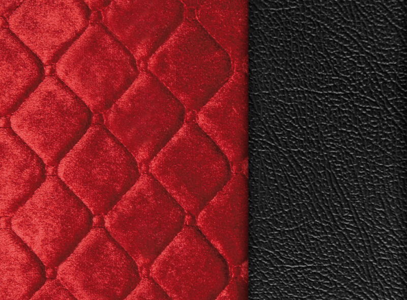 Lolita, coprisedile in Skeentex e poliestere - Nero/Rosso