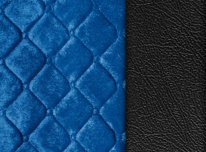 Lolita, coprisedile in Skeentex e poliestere - Nero/Blu