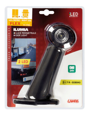 Ilumia, luce perimetrale a 2 Led, 24V - 60° - Flex - Destra - immagine 3