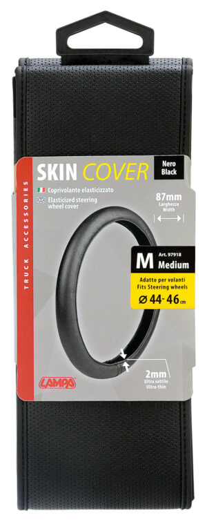 Skin-Cover, coprivolante elasticizzato in Skeentex - Nero - M - Ø 44/46 cm - immagine 3