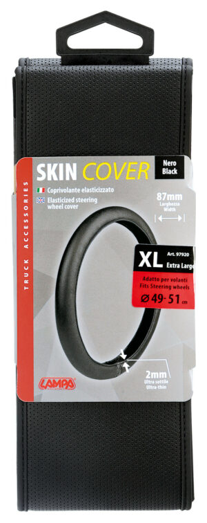 Skin-Cover, coprivolante elasticizzato in Skeentex - Nero - XL - Ø 49/51 cm - immagine 3