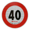 Contrassegno limite velocità - 40 Km/h