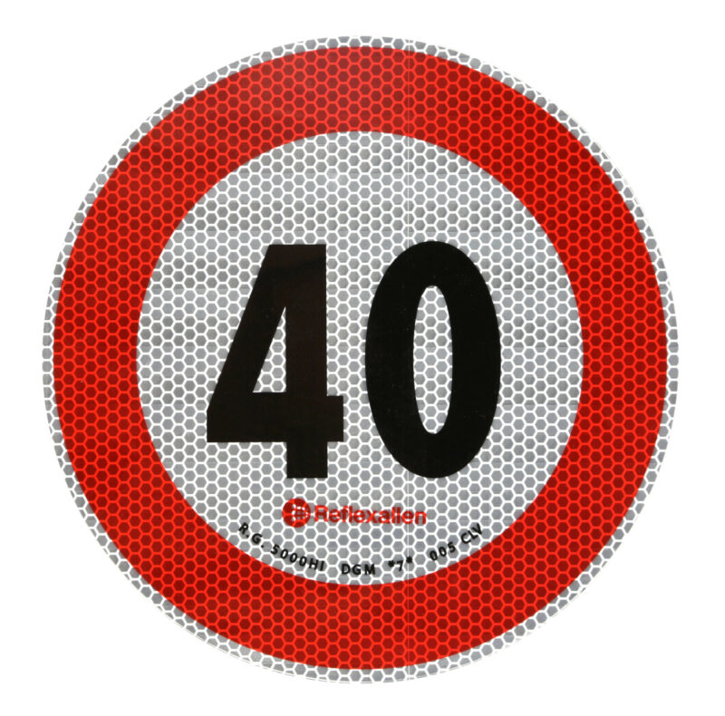 Contrassegno limite velocità - 40 Km/h