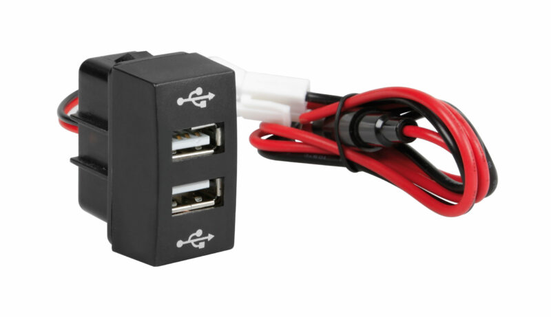 Original-Fit, doppia presa USB, 12/24V, compatibile con Mercedes
