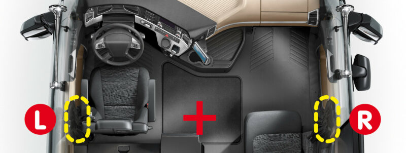Serrature interne aggiuntive per cabina camion - compatibile per Man TGA (03/99>05/10) - Man TGS (09/07>08/14) - Man TGX (09/07>08/12) - immagine 5
