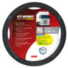 GT-Sport, coprivolante in Skeentex - XL - Ø 49/51 cm - Nero/Blu