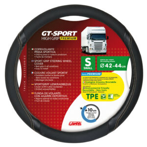 GT-Sport, coprivolante in Skeentex - S - Ø 42/44 cm - Nero/Beige