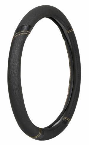 GT-Sport, coprivolante in Skeentex - S - Ø 42/44 cm - Nero/Beige - immagine 2