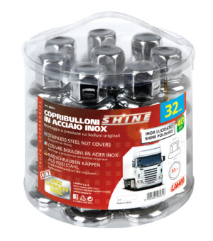 Set 40 copribulloni in acciaio inox lucidato - Ø 32 mm - immagine 4
