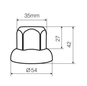 Set 40 copribulloni in acciaio inox lucidato - Ø 32 mm - immagine 3