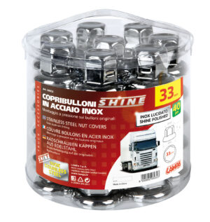 Set 40 copribulloni in acciaio inox lucidato - Ø 33 mm - immagine 3