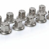 Set 10 copribulloni in acciaio inox - Ø 32 mm