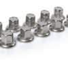 Set 10 copribulloni in acciaio inox - Ø 33 mm