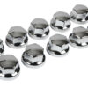 Set 10 copribulloni universali in ABS - Ø 32/33 mm - Cromo