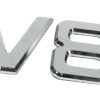 Emblemi motore 3D cromati - 92x165 mm - V8