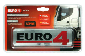 Emblema Antinquinamento 3D cromato - 170x50 mm - Euro 4 - immagine 2