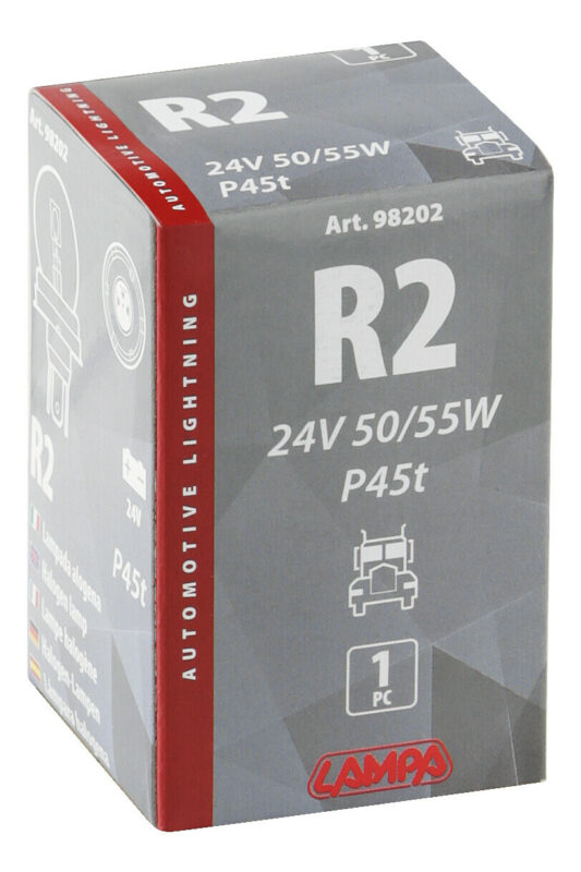 24V Lampada asimmetrica biluce - R2 - 50/55W - P45t - 1 pz - Scatola - immagine 4
