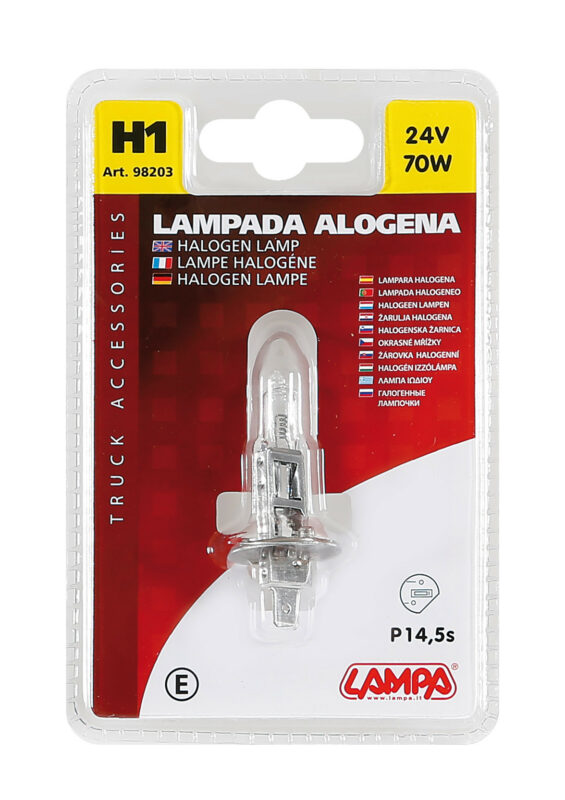 24V Lampada alogena - H1 - 70W - P14,5s - 1 pz - D/Blister - immagine 3