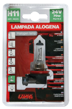 24V Lampada alogena - H11 - 70W - PGJ19-2 - 1 pz - D/Blister - immagine 4