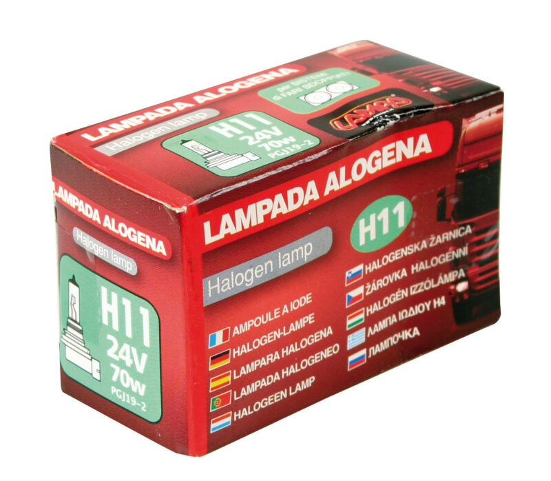 24V Lampada alogena - H11 - 70W - PGJ19-2 - 1 pz - Scatola - immagine 4