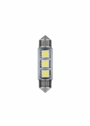 24/28V Led Series - 3 SMD x 3 chips - 10x39 mm - SV8,5-8 - 20 pz  - D/Blister - Bianco - Doppia polarità