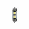 24/28V Led Series - 2 SMD x 3 chips - 10x31 mm - SV8,5-8 - 20 pz  - Busta - Bianco - Doppia polarità