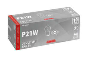 24V Lampada 1 filamento - P21W - 21W - BA15s - 10 pz  - Scatola - immagine 4