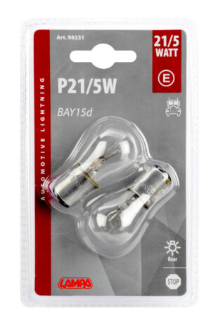 24V Lampada 2 filamenti - P21/5W - 21/5W - BAY15d - 2 pz - D/Blister - immagine 4