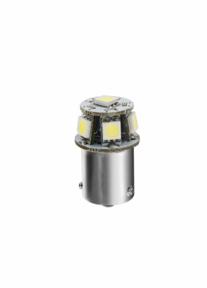 24/28V Led Series - 6 SMD x 3 chips - (R5W) - BA15s - 1 pz  - D/Blister - Bianco - Doppia polarità
