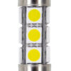 24/30V Led Series - 12 SMD x 3 chips - 11x41 mm - SV8,5-8 - 2 pz  - D/Blister - Bianco - Doppia polarità