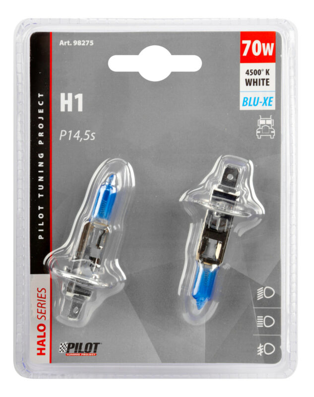 24V Lampada alogena Blu-Xe - H1 - 70W - P14,5s - 2 pz - D/Blister - immagine 3