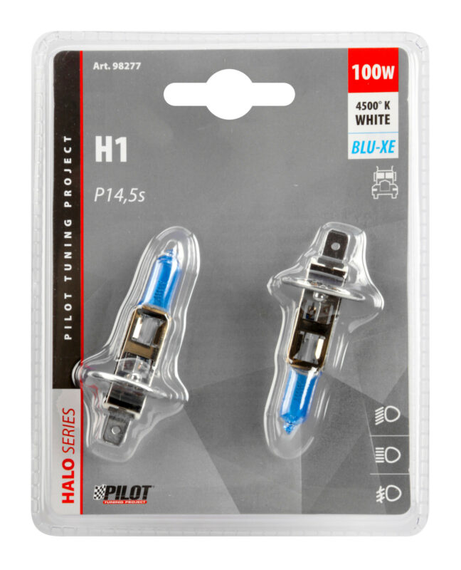 24V Lampada alogena Blu-Xe - (H1) - 100W - P14,5s - 2 pz - D/Blister - immagine 3