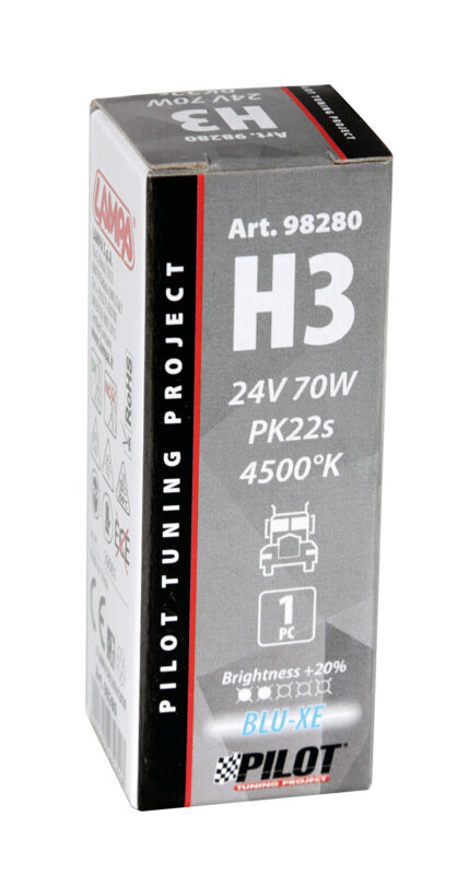 24V Lampada alogena Blu-Xe - H3 - 70W - PK22s - 1 pz - Scatola - immagine 4