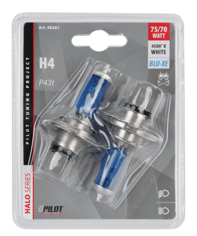 24V Lampada alogena Blu-Xe - H4 - 70/75W - P43t - 2 pz - D/Blister - immagine 4