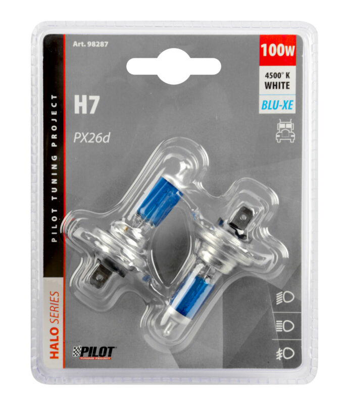 24V Lampada alogena Blu-Xe - (H7) - 100W - PX26d - 2 pz - D/Blister - immagine 4