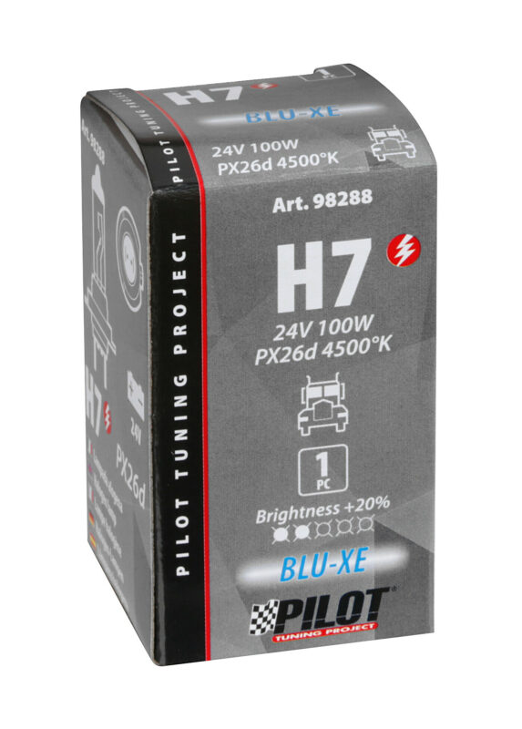 24V Lampada alogena Blu-Xe - (H7) - 100W - PX26d - 1 pz - Scatola - immagine 4