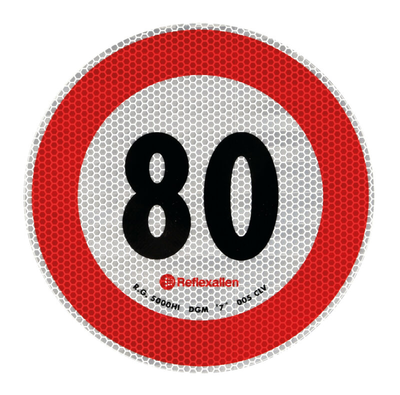 Contrassegno limite velocità - 80 Km/h