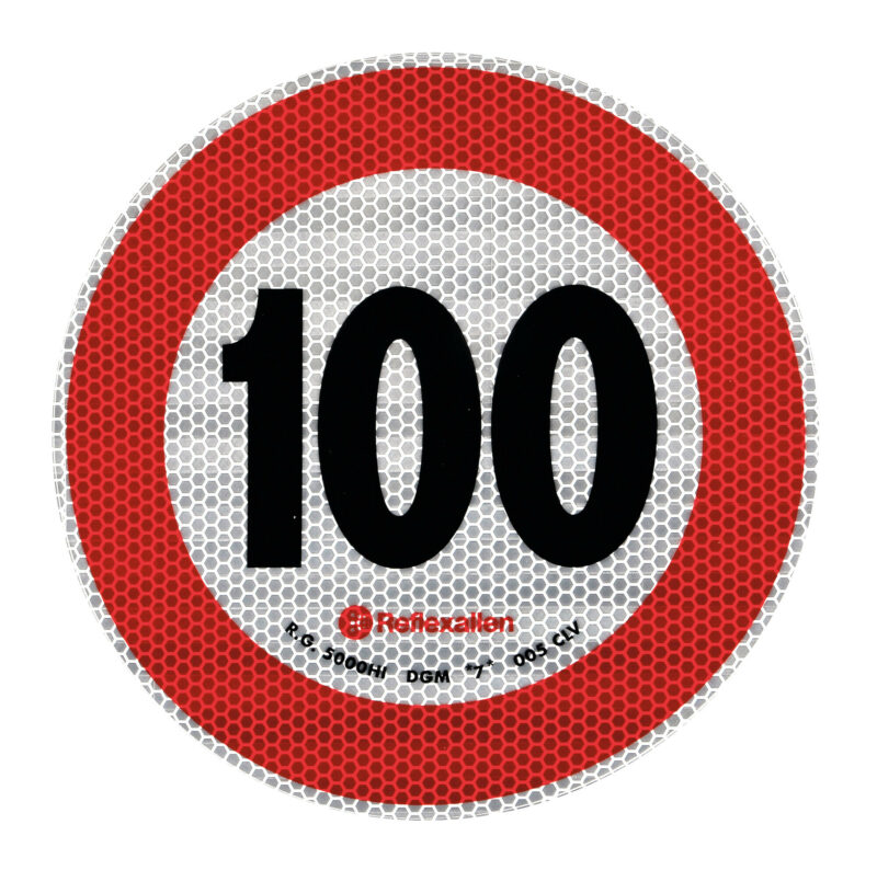 Contrassegno limite velocità - 100 Km/h