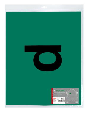 Marcatura in pvc verde con supporto adesivo - D - immagine 3